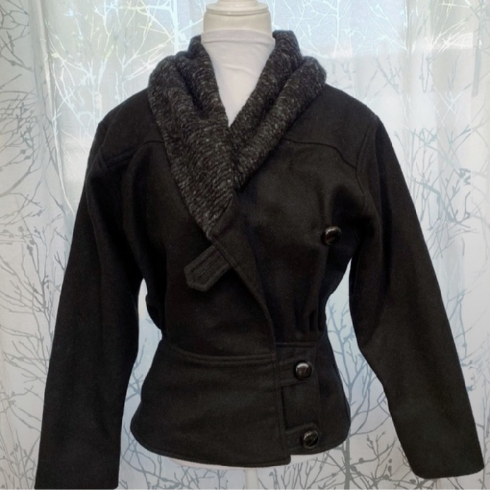 Smythe Black Wool Coat excellent condition